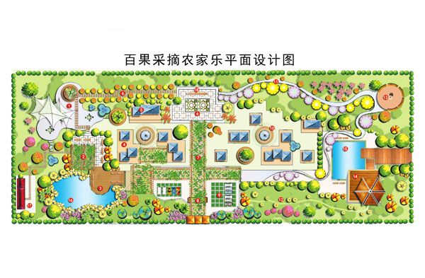 百果采摘農家樂平面設計圖
